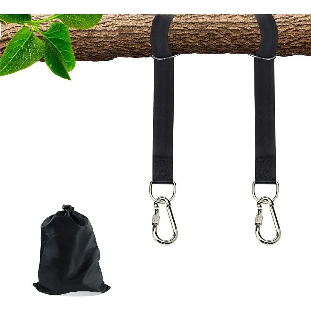 Tree Swing Hanging Straps Kit, Heavy Duty 5FT Extra Long Straps Holds Up to 2200 LBS, with Safety Lock Snap Carabiners & Storage Carry Pouch