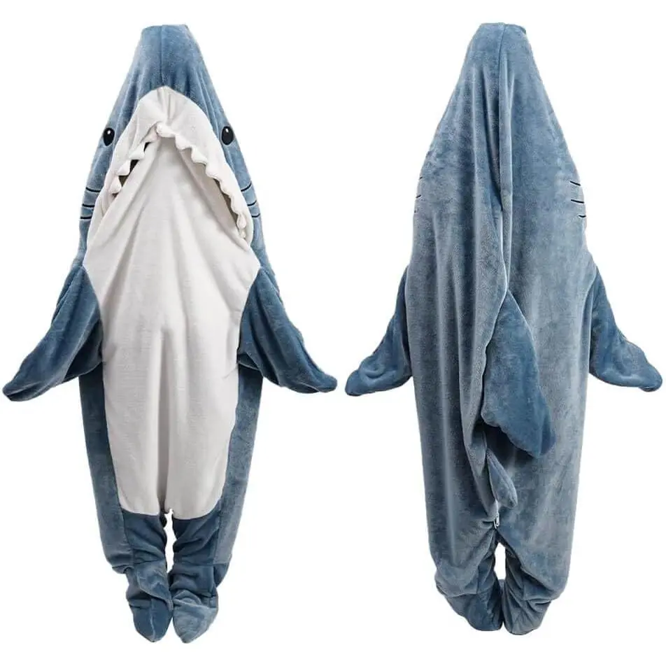 Blanket Hoodie Onesie for Adult & Kid, Wearable Sleeping Bag, Soft Cozy Onesie Costume