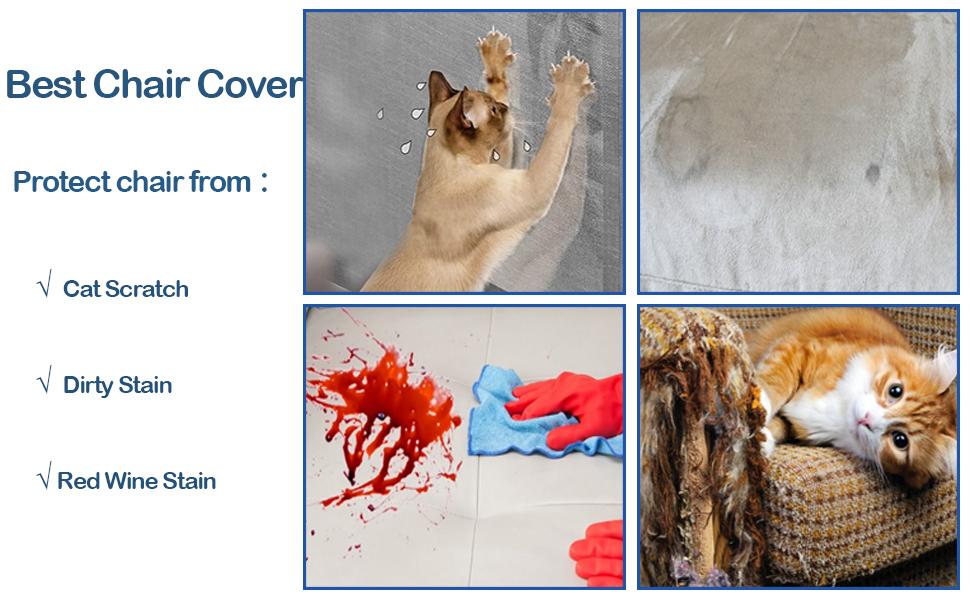 6 Pack Chair Covers, Clear Dining Room Chairs Cover Set, Transparent Waterproof Seat Protector from Cat Scratch, Dust, Spill, Pet Hair and Easy 6 Pack Chair Covers, Clear Dining Room Chairs Cover Set, Transparent Waterproof Seat Protector from Cat Scratch, Dust, Spill, Pet Hair and Easy