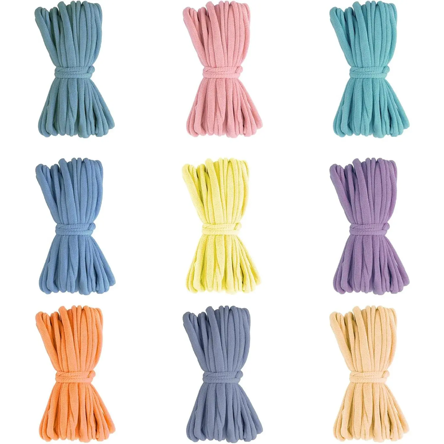 180 count Weaving Loom Refill Loops 9 Color Loom Loops Potholder Rainbow Weaving Loom Bands Flexible Loops Kit for  Adults DIY Knitting Craft