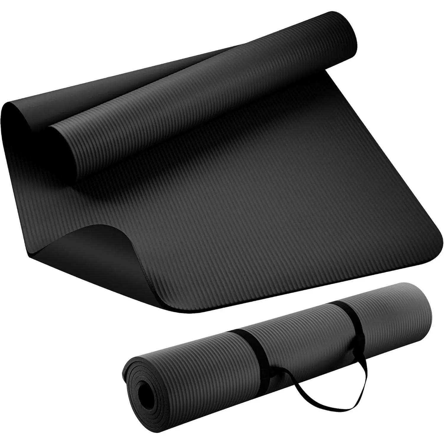Extra Thick NBR Yoga Mat for Women & Men, 10mm Thick, 72”x32” Large Exercise Mat with Non-Slip Workout Mat for Yoga, Pilates, Stretching, Meditation – Wide & Cushioned Fitness Mat