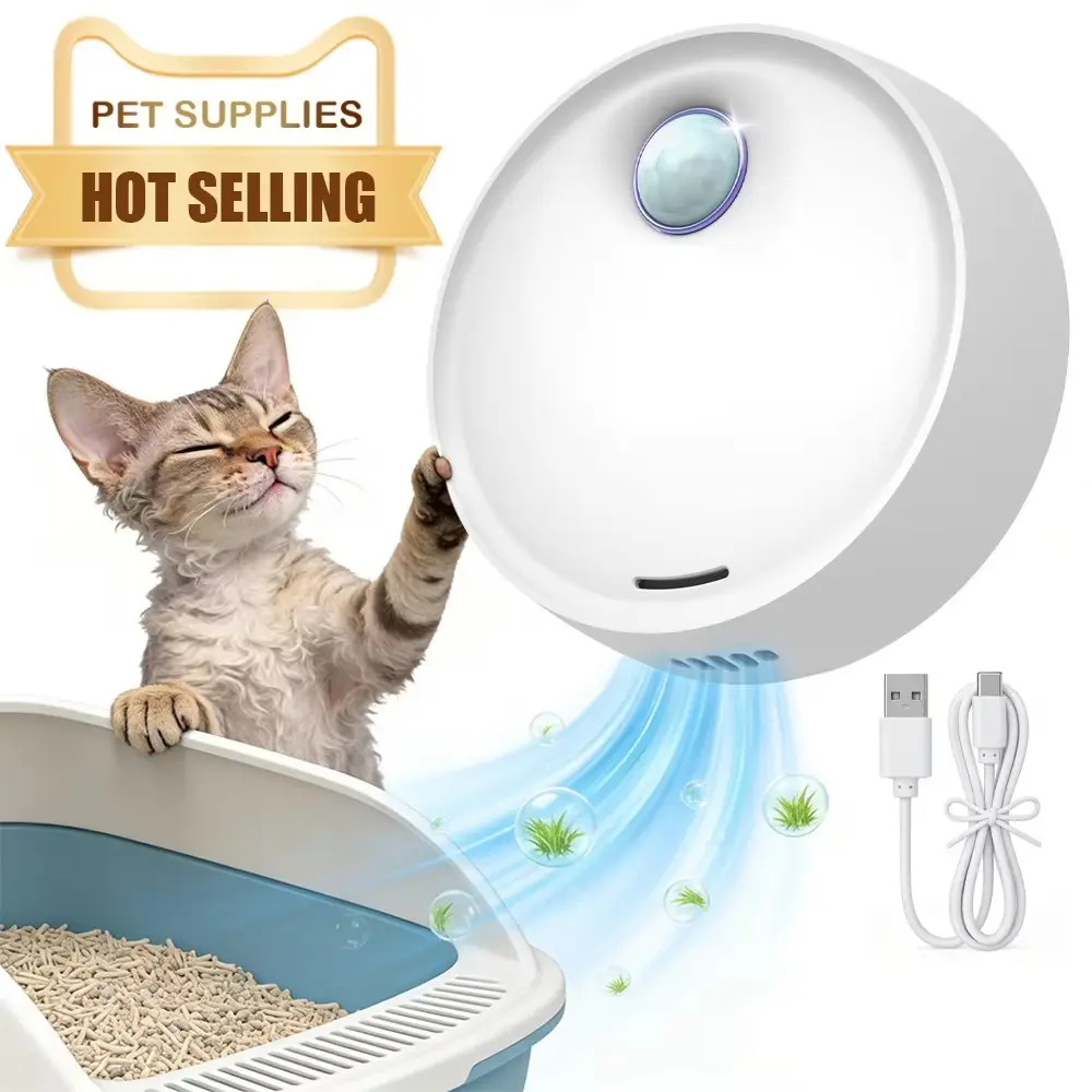Smart Pet Odor Eliminator, Automatic Sensor Litter Box Deodorizer, 20db Silent, Pet Odor Removal, Toilet and Shoe Cabinet