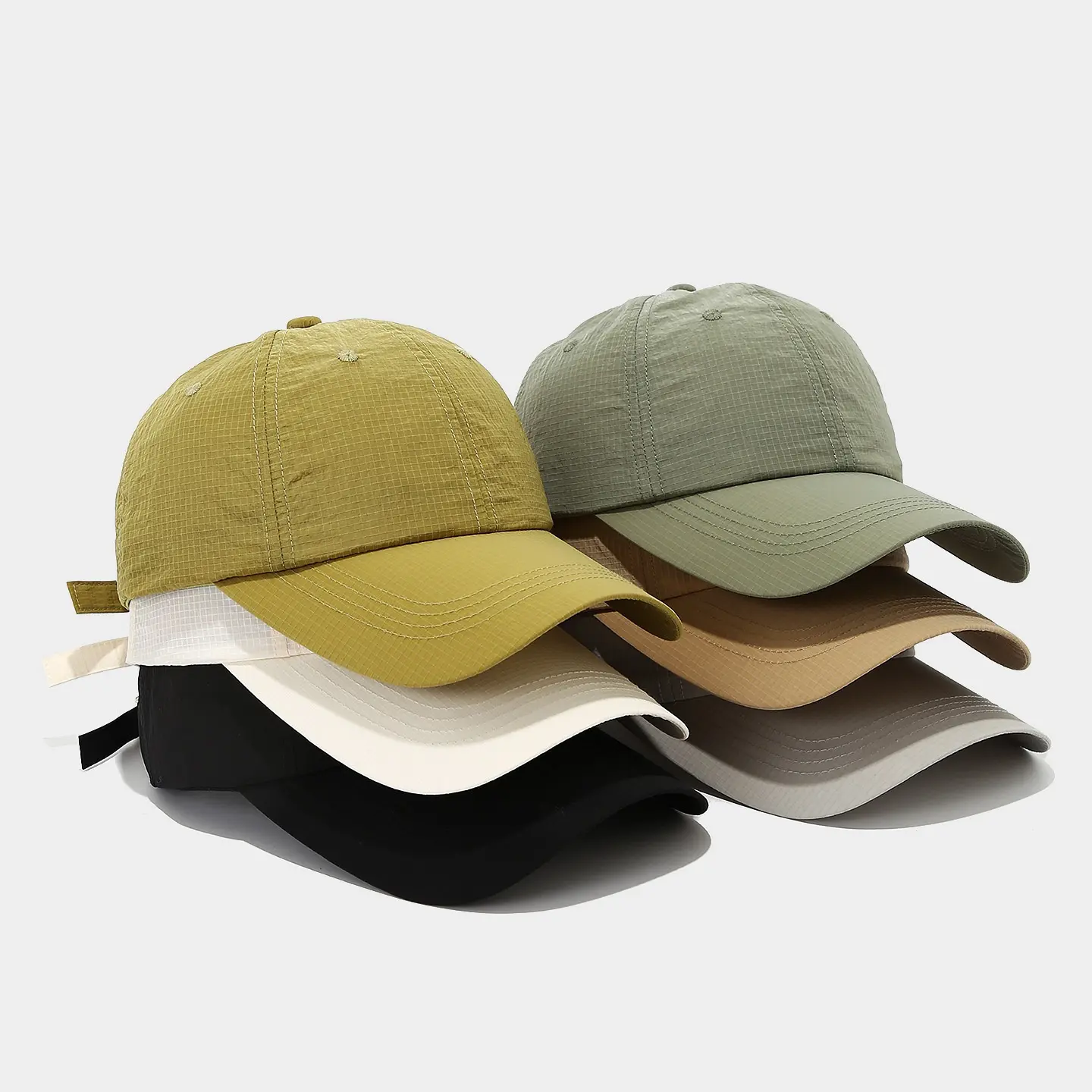 Waterproof Quick Dry Baseball Hat Lightweight Breathable Soft Top Cap Adjustable Strap Casual Fashion Outfits Ideas Traveling Hiking Camping Fishing Running Outdoors Headwear For Men Women Gifts