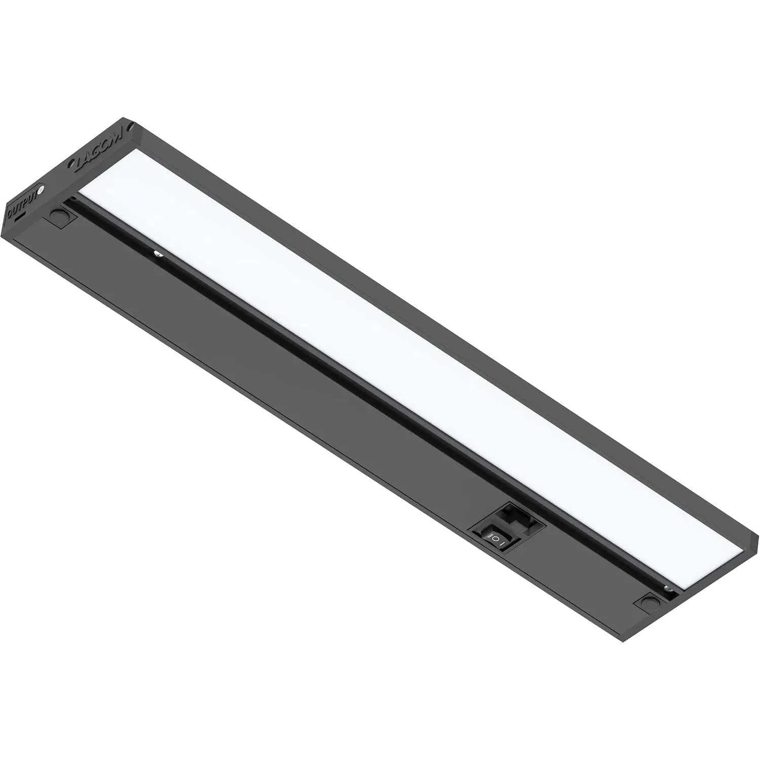 Halo Under Cabinet Light, 12‑Inch Hardwired Dimmable LED, 2700K/4000K/5000K, Power Cord Sold Separately, Black, UC0112BK27