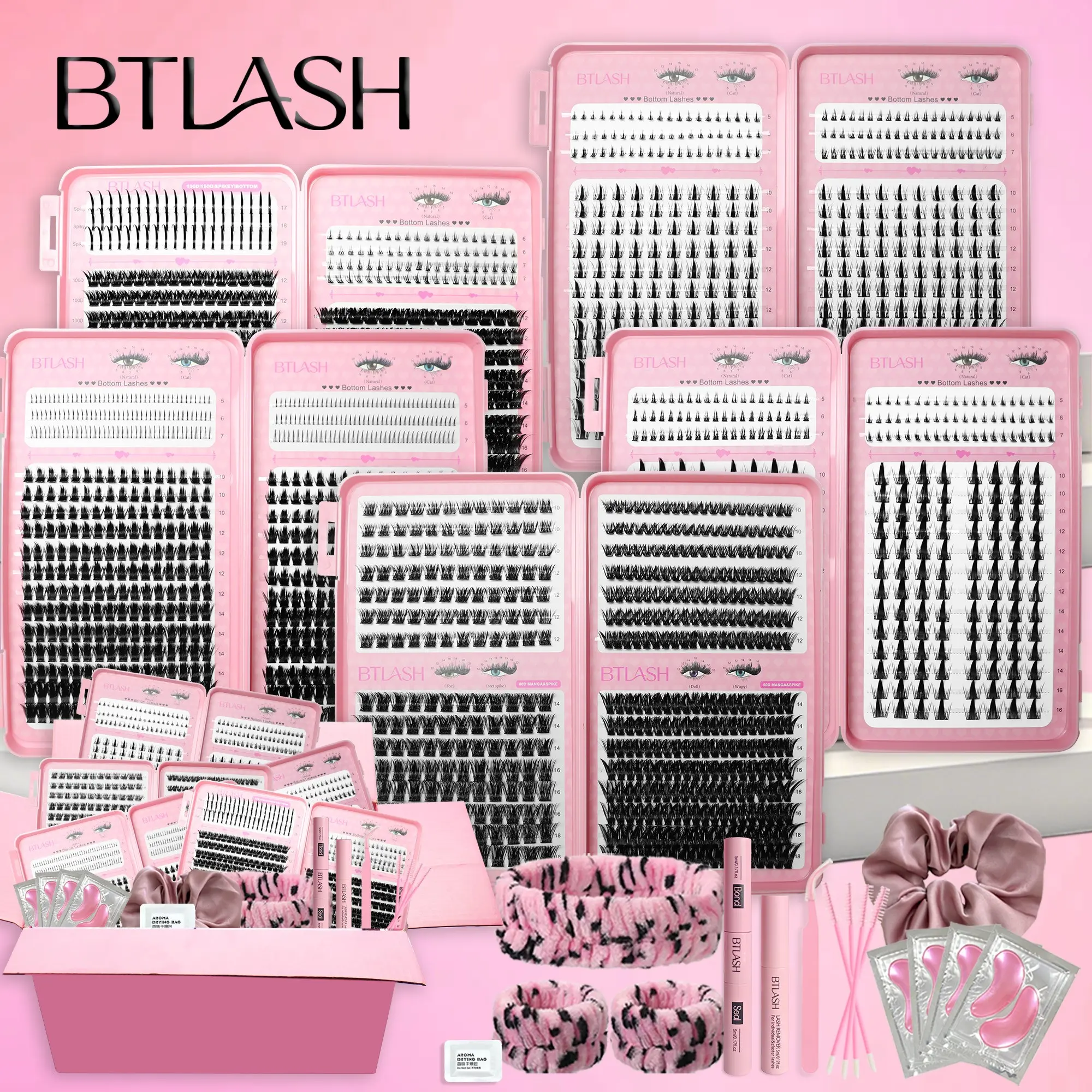 Easy-To-Use Fan Lash Extensions, Natural Soft Draped Single Lashes, Luxurious Russian Roll Style, Beginner-Friendly, D Curl, 12-18mm Length