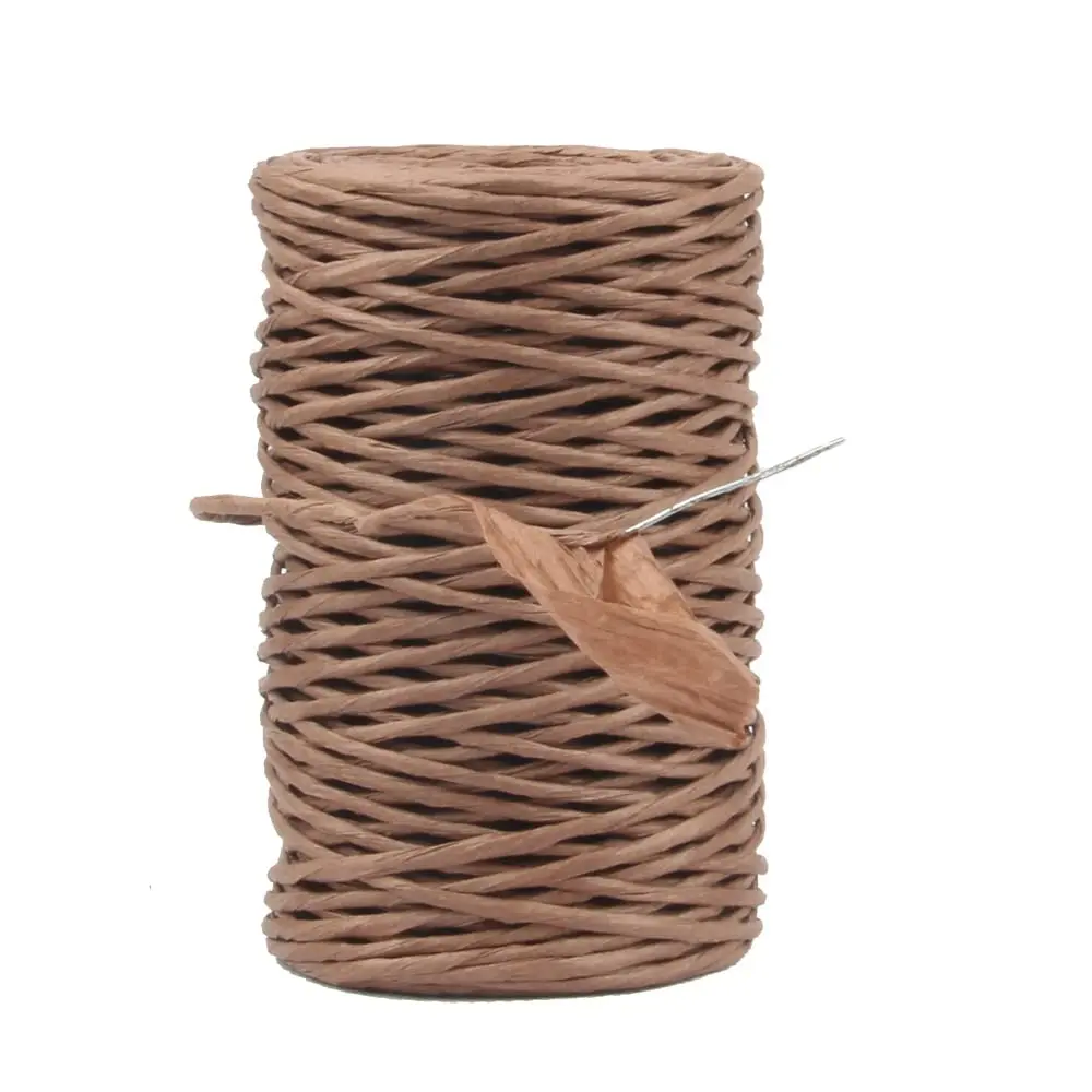 Floral Wire, Rustic Paper Wrapped Metal Wire 14 Gauge 164  | Bind Wire Twine for Flower Bouquet, Wreath Making, Florist Arrangements, Garland, DIY Craft (Brown Color)