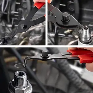 Ring Pliers Set, 10 Pcs Internal & External Retaining Ring Circlip C Clip Pliers, Heavy Duty Bent Straight Automotive Tools, Include Hook, Pick, and Storage Case