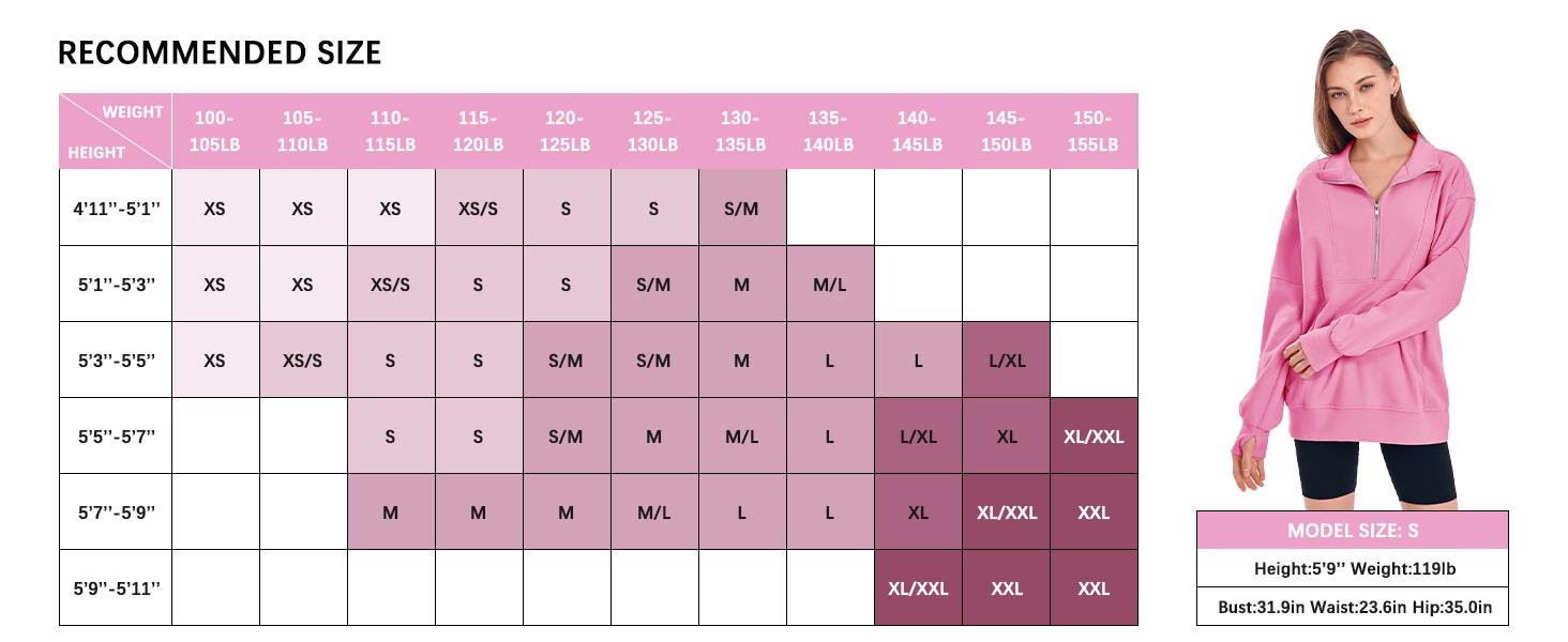 Imily Bela Women's Half Zip Sweatshirts Fleece Stand Collar Long Sleeve Thumb Hole Oversized Pullovers with Pockets