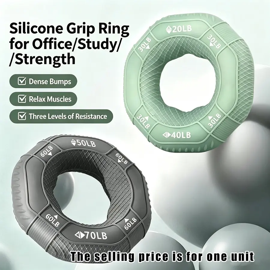 Silicone Grip Strengthener, Hand Grip Trainer for Men and Women, School Students, Elderly Rehabilitation, Finger Strength Exercise