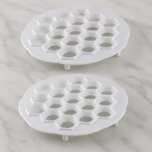 19-Hole Dumpling Maker Pasta Press: Multi-Function Dough Cutter for Ravioli, Wonton, Quick Kitchen Tool Set, Non-Stick & Time-Saving Home Cooking Assistant