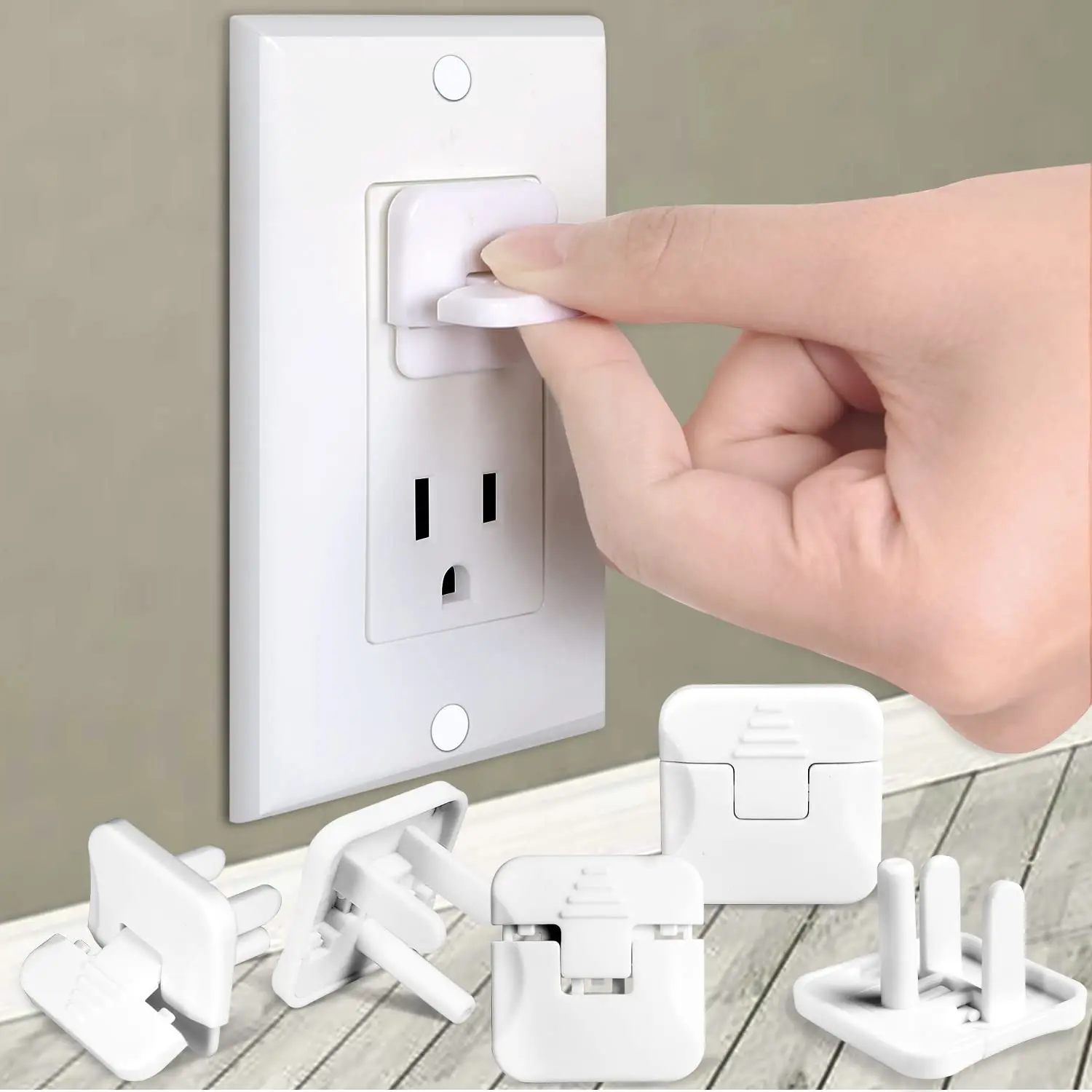 Outlet Covers 38-Pack White Child Proof Electrical Protector Safety Improved Baby Safety Plug Covers