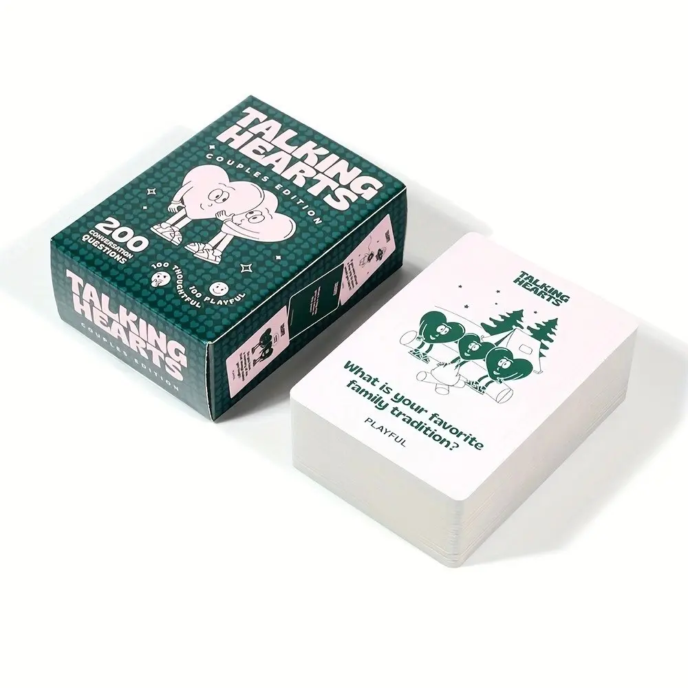 Talking Hearts Couples Edition Emotional Interaction Cards, Heartfelt Communication Game for Couples, Enhance Relationship Through Fun Activities, Conversation Cards