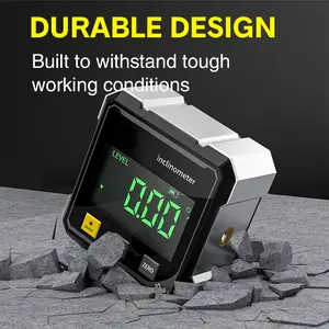 Rechargeable Magnetic Digital Angle Gauge 2026 New     With Laser Electronic Protractor Horizontometer Inclinometer  Ruler Slope Measuring