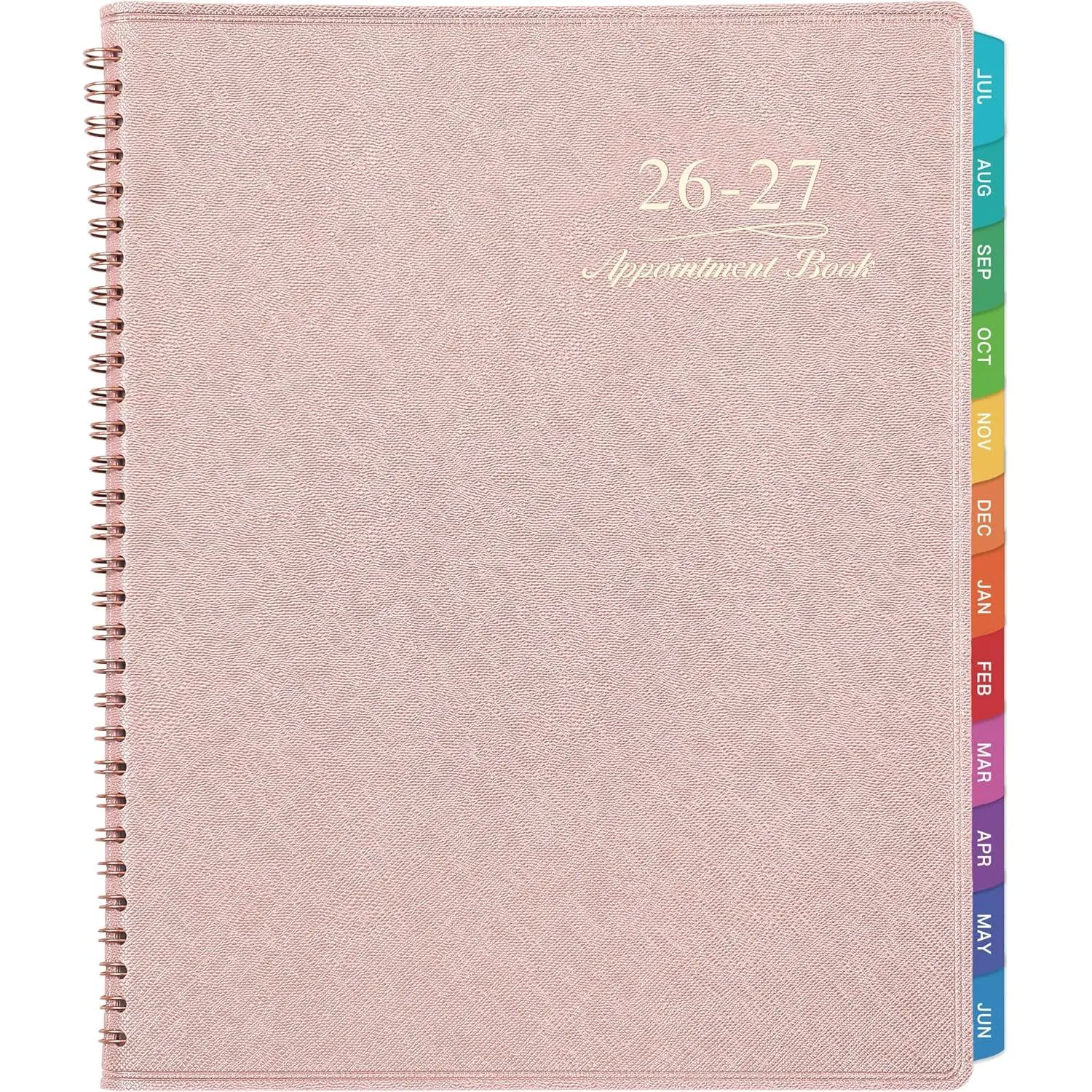 2026-2027 Appointment Book/Planner - Weekly Appointment Book 2026-2027, July 2026 - June 2027, 8.26"x 11.4", Daily/Hourly Planner with Tabs, 15 Minutes, Wirebound -