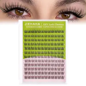 144PCS Triple Fish Tail DIY Eyelashes, Fluffy Eyelash Clusters, Manga Spiky Fish Tail Style, Natural, Fluffy, Soft, Beginner-Friendly, Natural Fit, 8-16mm Mixed Lengths, Perfect for Daily, Dates, Formal Events, Festivals, Work