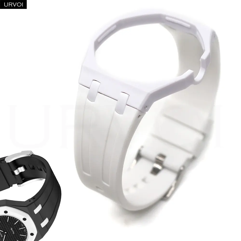 URVOI Case Band Watch Straps for Swatch x AP Royal Pop Pocket Watch switch to Wristwatch design Modification Accessories wearable silicone strap