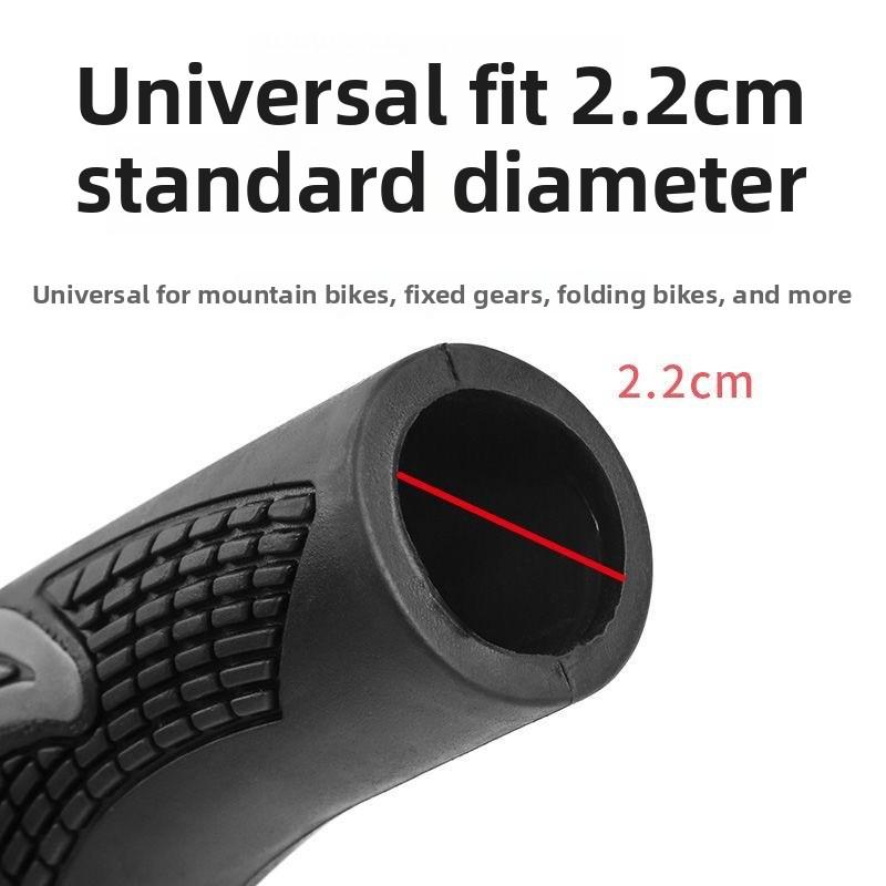 Bicycle Handlebar Covers Silicone Mountain Bike Auxiliary Handle Covers Comfortable Non-Slip Black Horn Boxed with Tools