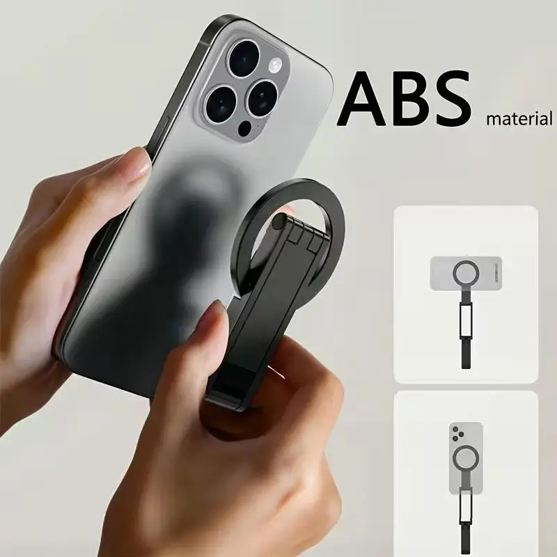 Magnetic Mobile Phone Tripod Stand Mount - Mini Compact Pocket Multifunctional Cellphone Holder, Strong Magnet, Quick Installation, Compatible with iPhone 17/16/15/14/13/12 Series, Phone Accessories, Smartphone, Phone Videography