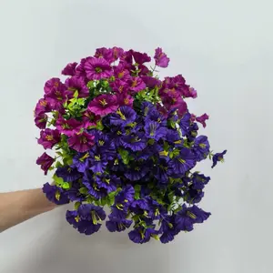Artificial Flower Arrangement, 8 Counts/set Faux Flower, Decorative Fake Plant, Decorative Flowers Bouquet, Decorative Flower for Home Garden Porch Window Box Courtyard, Home Decor Supplies, Fruit, Decoration Items