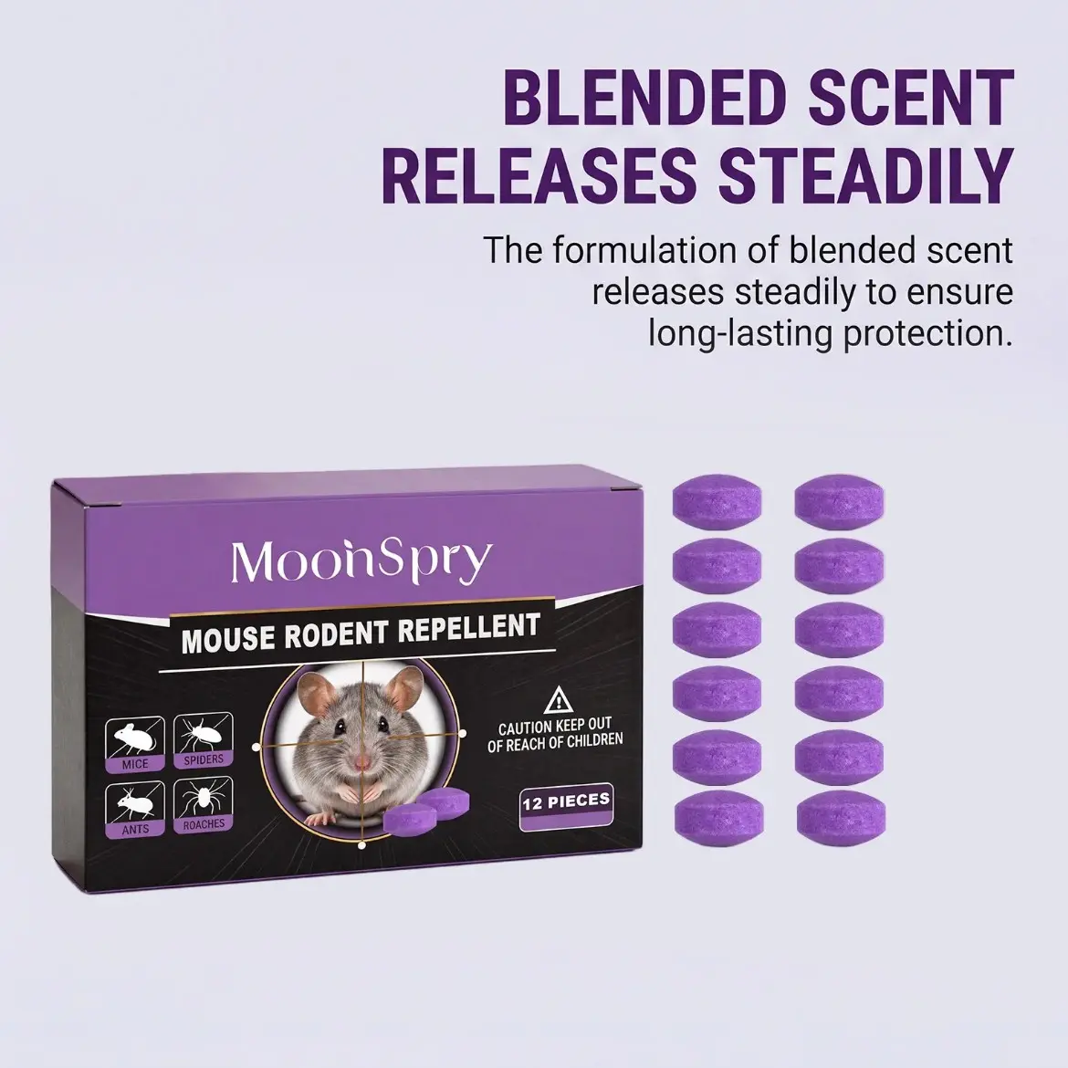 12-Pack Rodent Repellent Balls for Home Kitchen Effective Pest Control Solution Mouse Repellent Balls
