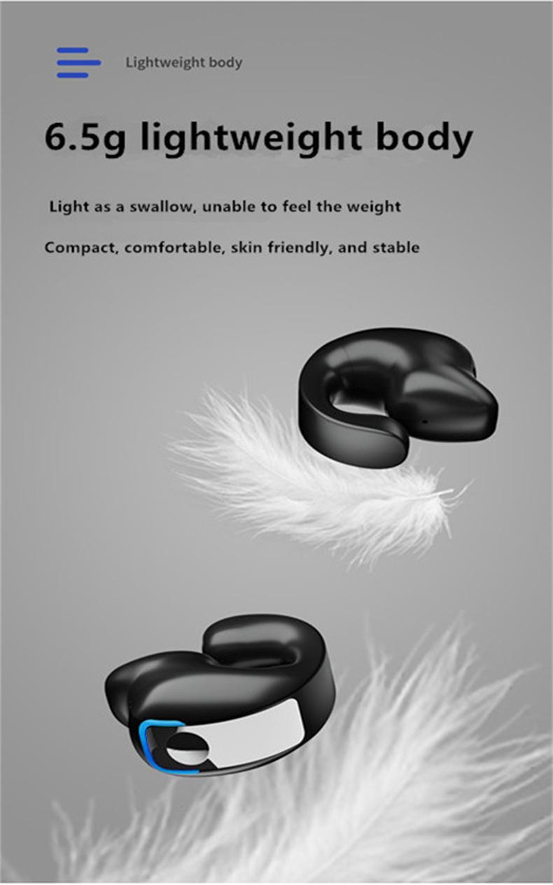 Earphone Clip Wireless Bluetooth Headphone Bone Conduction Headset High Quality  Auriculares Sport Noise Canceling With Mic