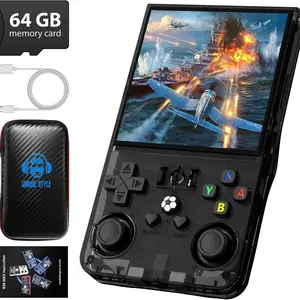 R36max Retro Handheld Game Console, 4.0-Inch IPS HD Screen, 1.5GHz Processor, 30+ Emulators, 4000mah Battery, 64GB Memory Card