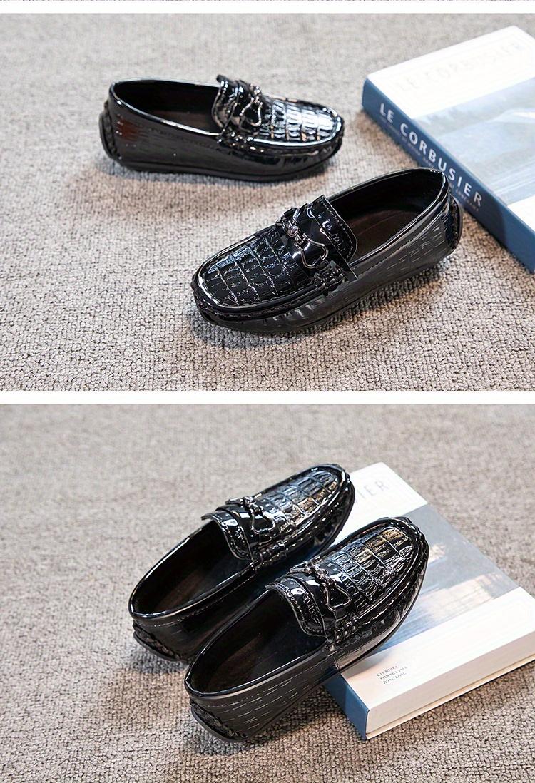 Boys' Slip-On Loafer Shoes - 2022 Summer Flat Shoes for Toddlers, Stylish British Design, Rubber-PU Synthetic Construction