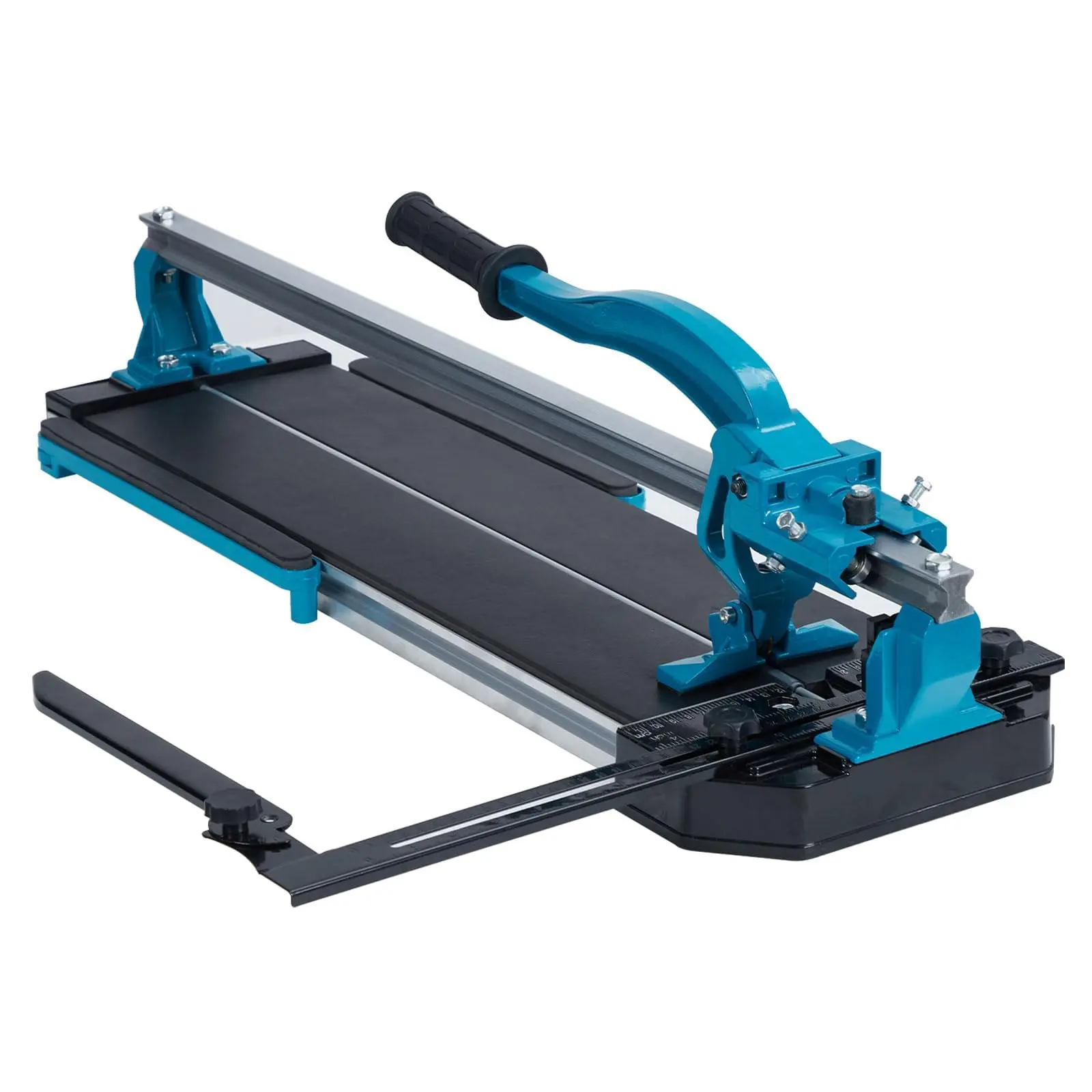 Precision Cutting Manual Tile Cutter - Heavy Duty Aluminum Alloy Monorail, Tungsten Carbide Wheel, Laser Guide, Non-Slip Base - For Porcelain, Ceramic, Laminate & Vinyl Tiles - 24in