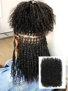 Brazilian Afro Kinky Bulk Human Hair Remy Hair Bundle, Soft Natural Bulk Braiding Hair, Ideal for Braids and Styling, Human Hair Extensions