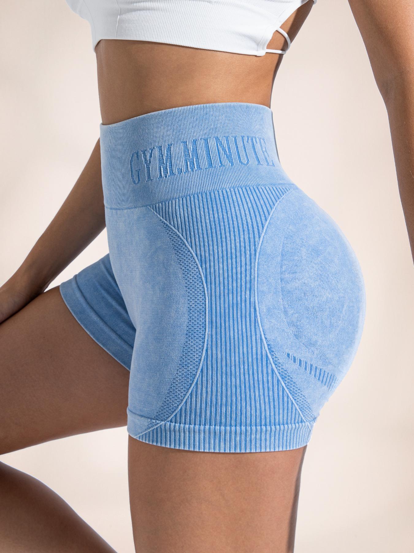 Women's Letter Print Seamless Sports Shorts, High Stretch Breathable Comfortable Skinny Shorts, Ladies Sportswear for Indoor Outdoor Wear