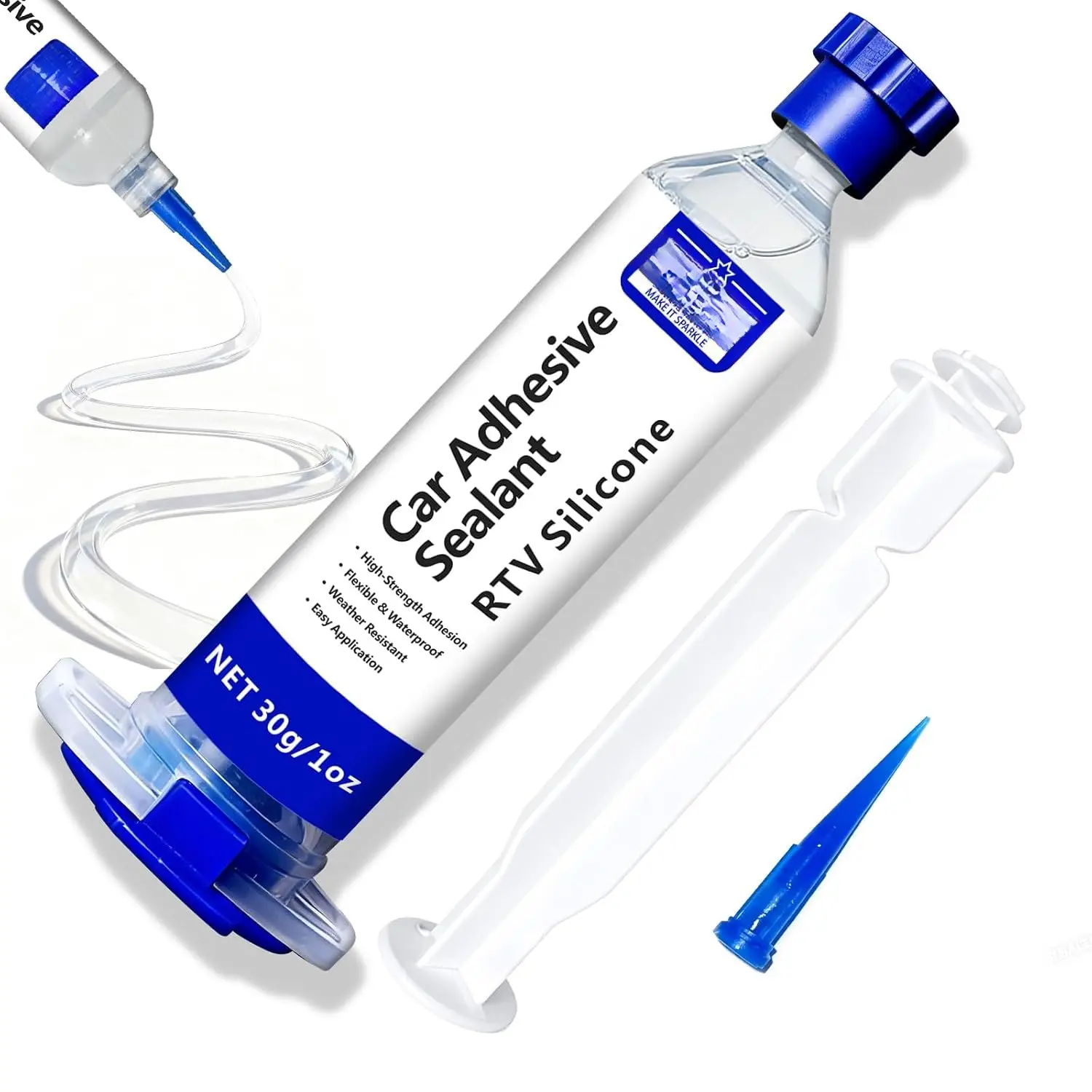 Sealant RTV    Sealant – -Purpose Caulk for , Kitchen, Window, Bathroom, Door – High Strength, Anti-Shrink & Crack (Clear, 30g/1oz)