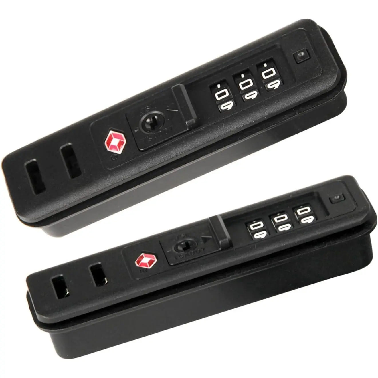 2-Pack TSA 3-Digit Combination Luggage Locks, -in Travel Lock JS-522 | Smooth code adjustment with compact housing, designed as a  lock for luggage travel bags and -in cases