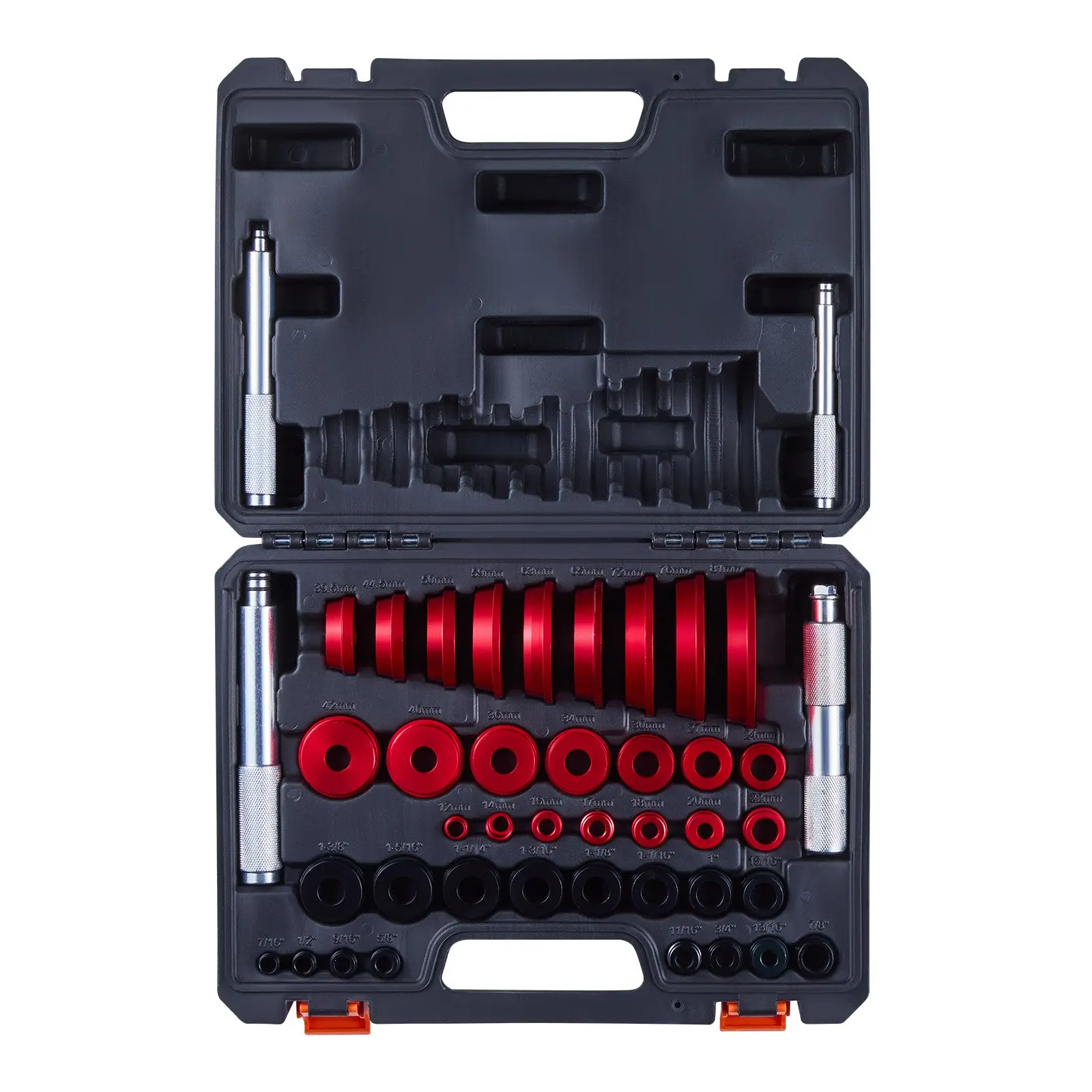 VEVOR Bearing Press Kit, 43 Pcs, Bearing Race and Seal Driver Set with 39 Bushings Handle Shafts, Bushing Driver Tool Set, Heavy Duty Aluminum Alloy Removal Installation Tool Kit with Storage Case