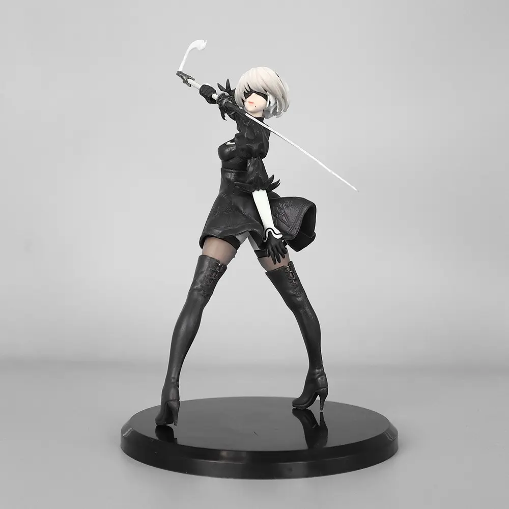 Nier: Automata 2b Handmade Model, Anime Action Figure Collectible, Car Decoration, High-Quality Detailing, Perfect Gift for Fans