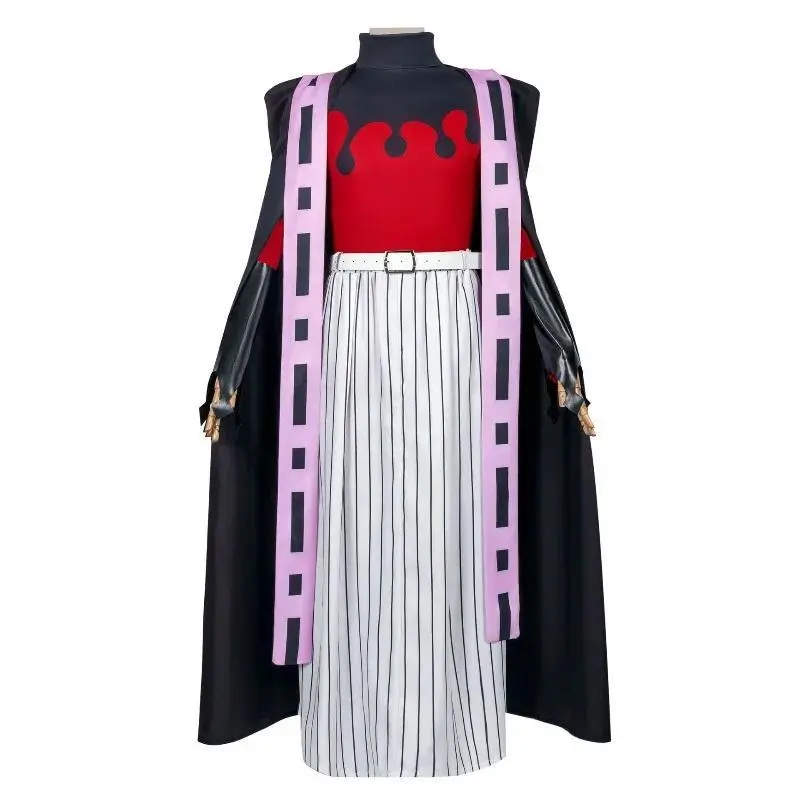 Demon Slayer (Kimetsu No Yaiba) Douma Cosplay Costume Set - Men's Kimono, Wig, Cape, Handguard for Halloween Party Supplies