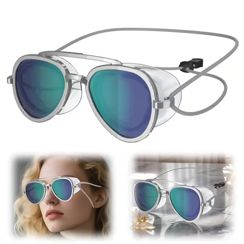 Panoramic View Anti-Fog Swim Goggles – 180° Wide Vision, UV Protection & Leak-Free Seal for Adult Swimmers