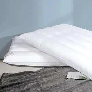 Ultra Flat Pillows for Sleeping Thin, 2.5" Height Ultra Thin Pillows, Slim Bed Pillows for  Sleeper, Standard Size -18x26 in - 7D Fiber - 2 count