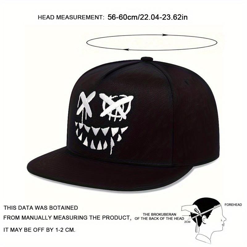 Cartoon Unisex XX Embroidered Baseball Cap Outdoor Adjustable Sunscreen Leisure Hat Travel Tourism Beach Vacation