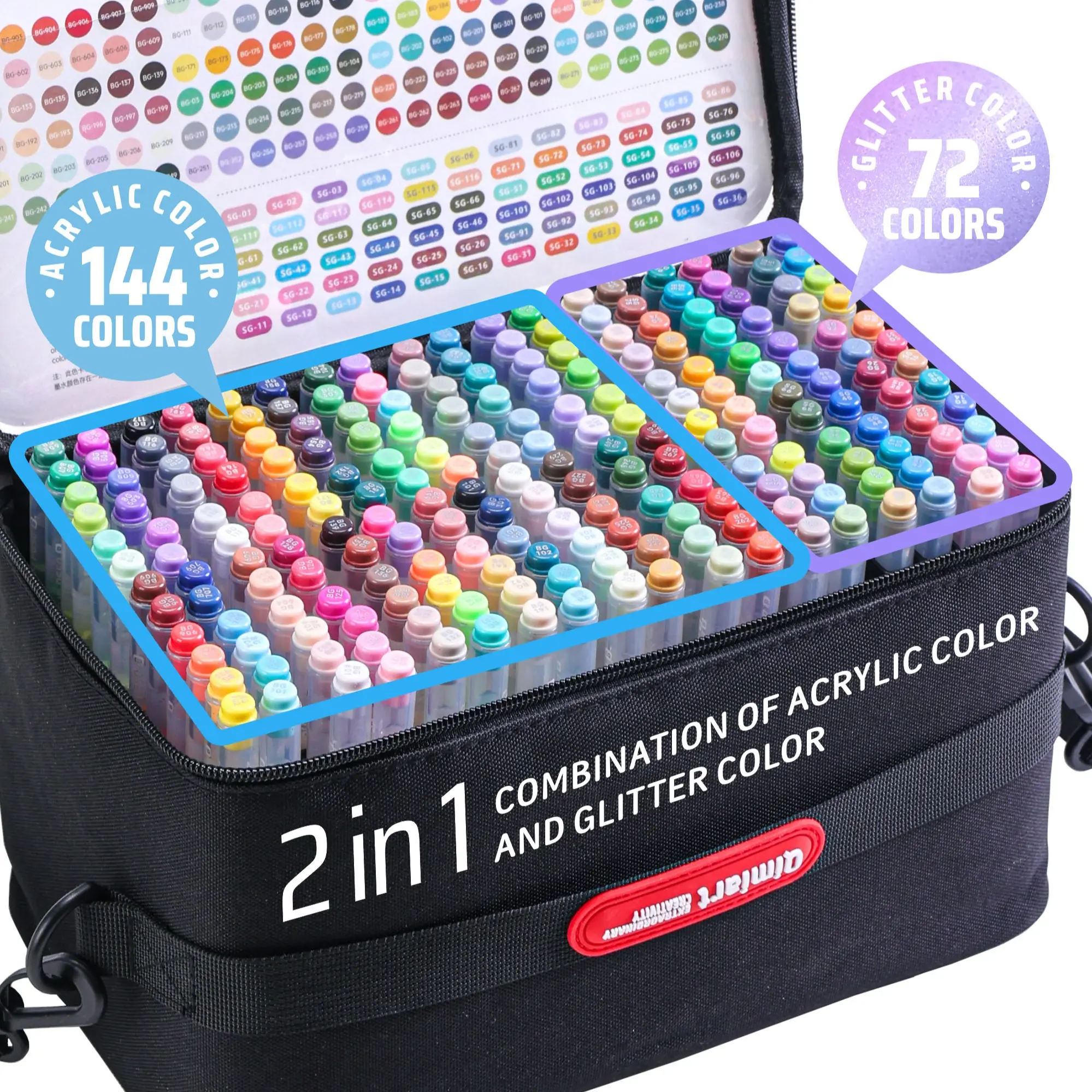 216pcs Drawing Gel Pens Set with Handheld Storage Bag, 1.0mm Tip, Rich Colors, Large Capacity Ink, Ideal for Art Supplies