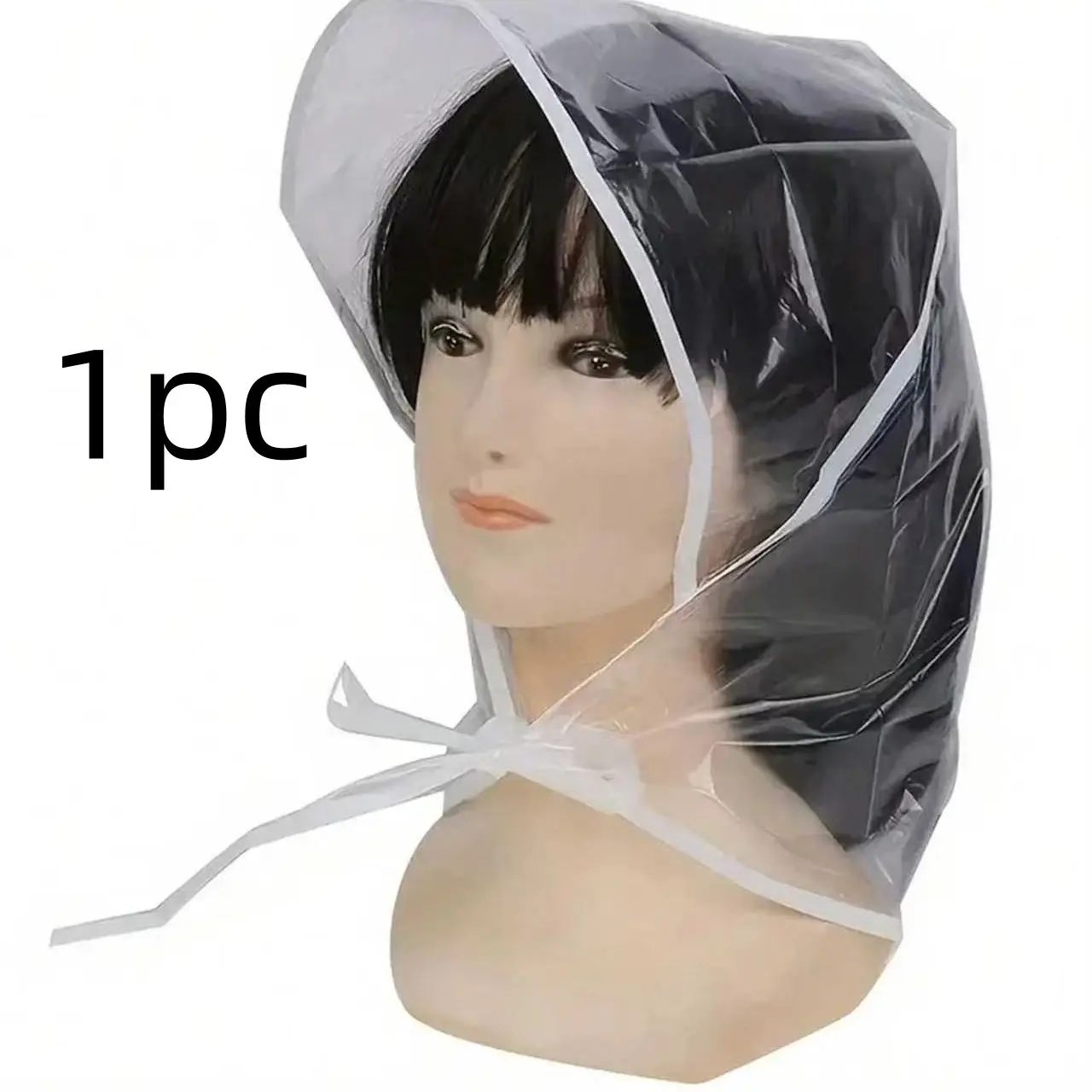Women's Reusable Transparent Rain Hat, Waterproof Brimmed Headband, Ideal for Travel, Perfect for Women, Girlfriend, Mom