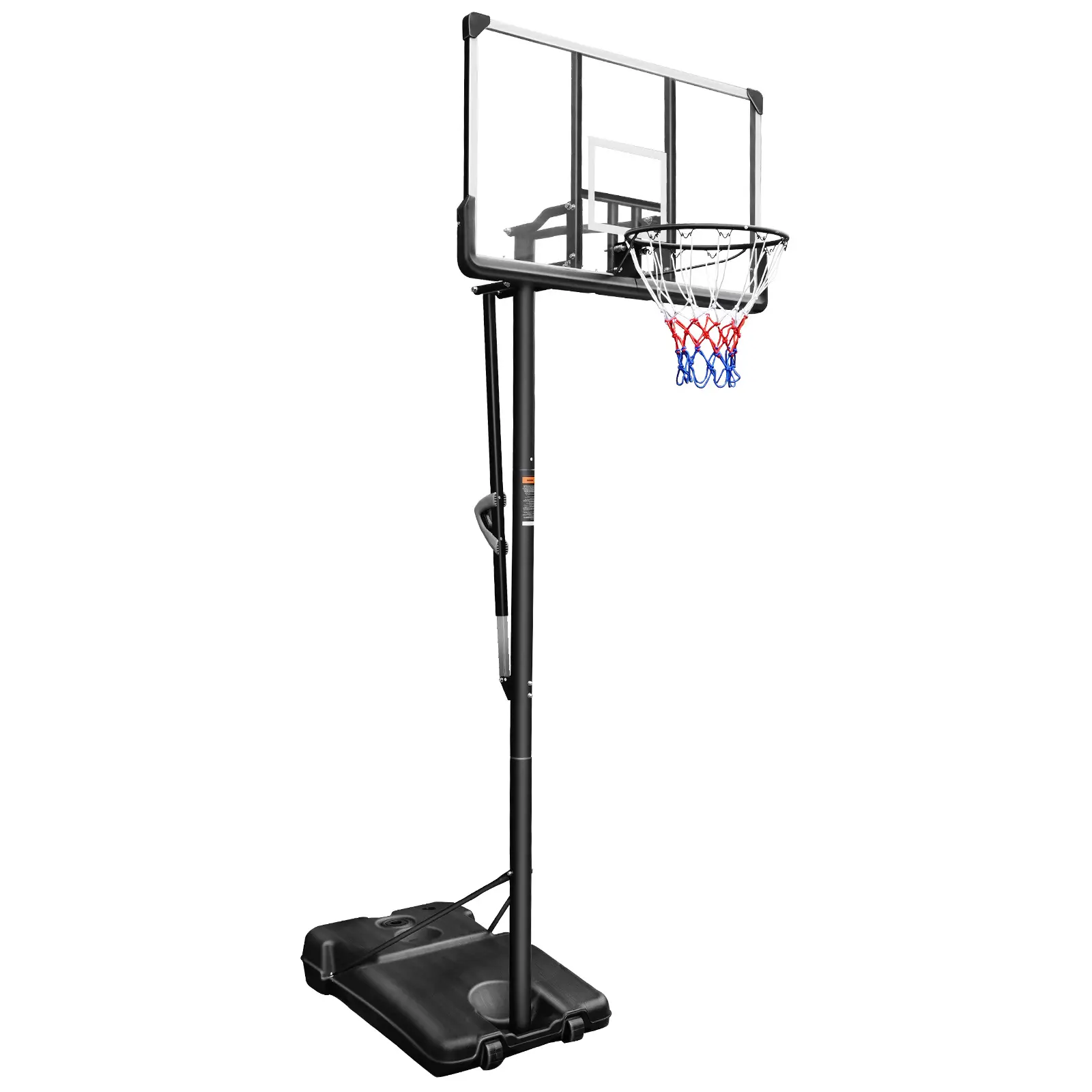 Outdoor basketball stand 50inch with removable hoop, outdoor wall-mounted, adjustable height, standard for adults, indoor use
