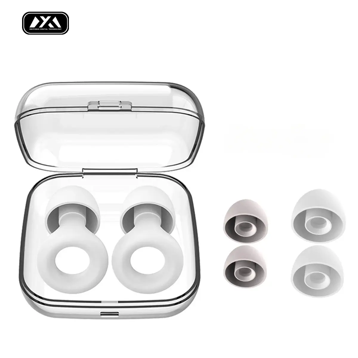 Quiet 2 Earplugs for Sleep, Focus & Travel, 24 Db Noise Reduction, Soft-Touch Comfort, 1 Pair with Case, Ideal for Quiet Nights