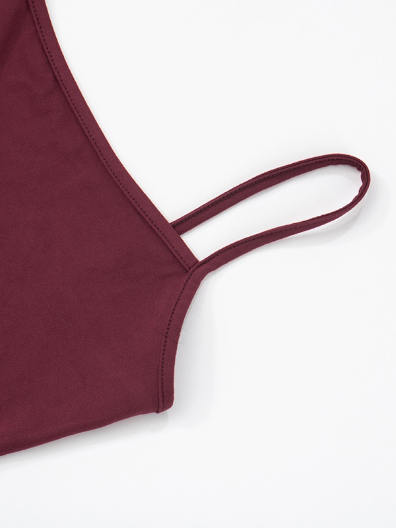 Two-Piece Set Women's Solid Color Cami Top & Pants, Casual Sleeveless Top & Pants for Daily Wear, Ladies Summer Clothes, Soft Elastic Set