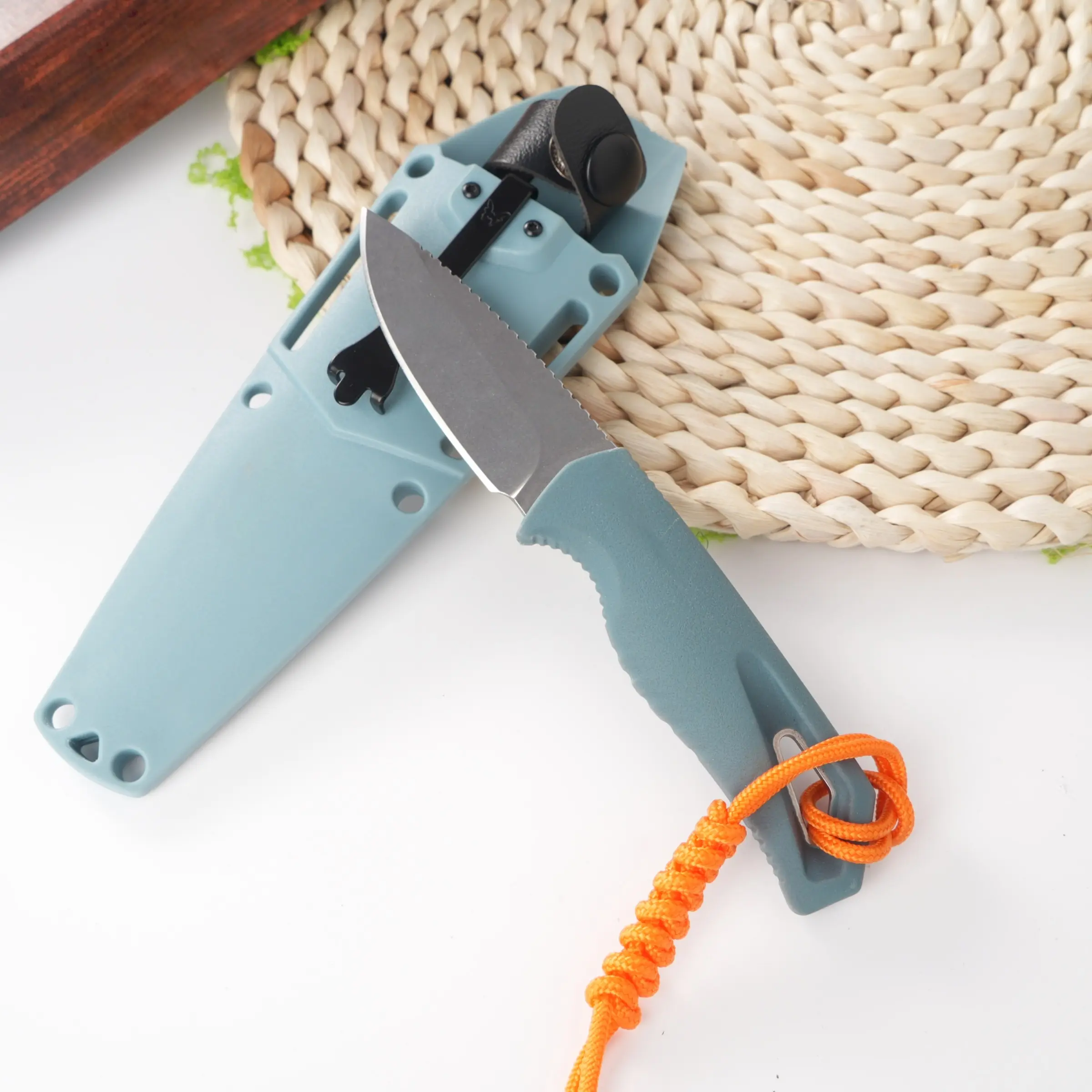1pc 18050 Straight Knife with Sheath, High Hardness Blade, Ergonomic Handle, Camping Fishing Tool, Multi-Functional Edc Survival Tool Pocket Knife, Men's Gift, Multifunctional Outdoor, Outdoor EDC Tools, Edc Knives