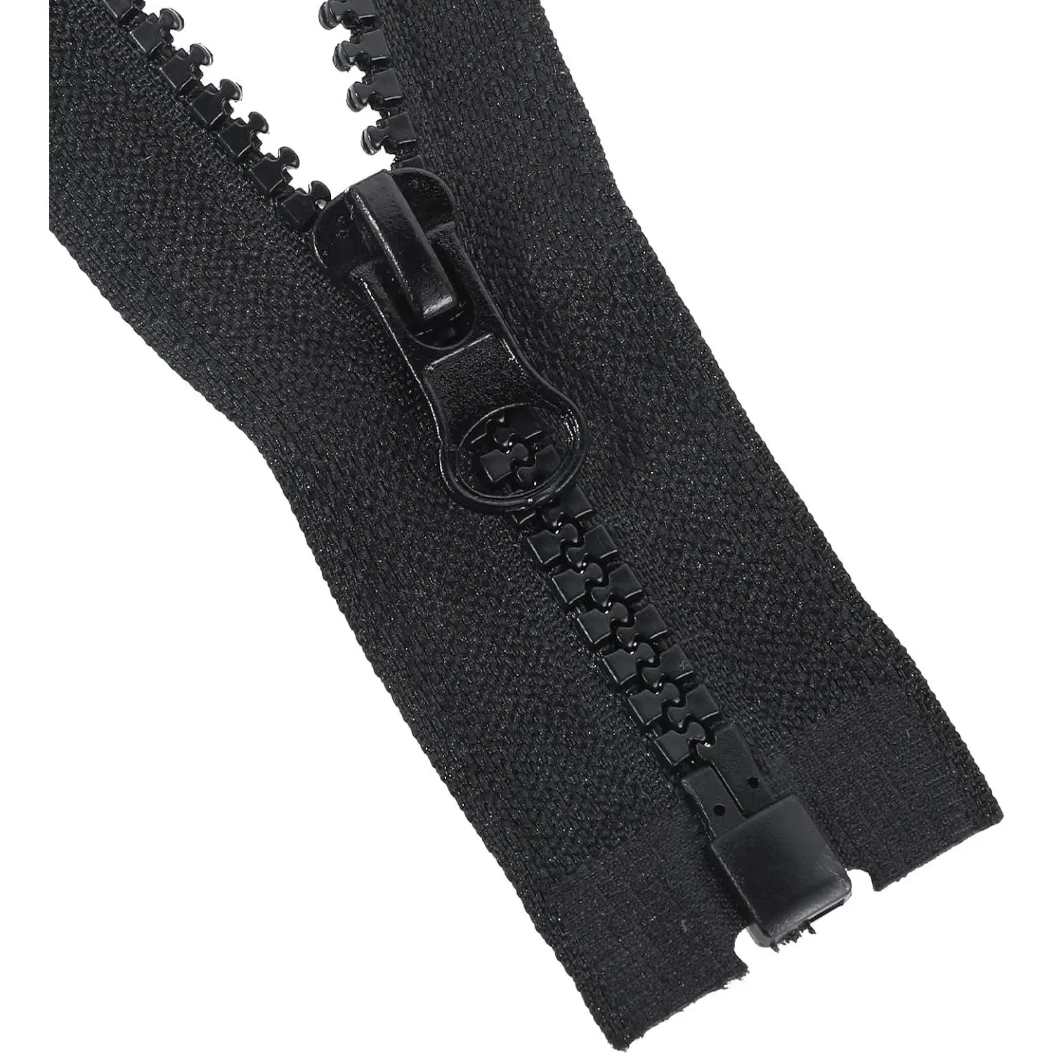 2 count Separating Jacket Zipper Black Molded Plastic Zipper 16 Inch  Zippers  Coat Open End Zippers DIY Sewing Tools for Clothes Bags  Textile Sweatshirts