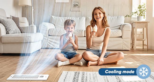 2 Pack/ 1 Pack Register Booster Fan for 4" x 10" Register Holes with Remote Control and Thermostat, 10-Speeds Floor Vent Fans Booster - Enhances AC Heating&Cooling Airflow, Quiet Air Duct Fan for Wall Ventilation Ventilator