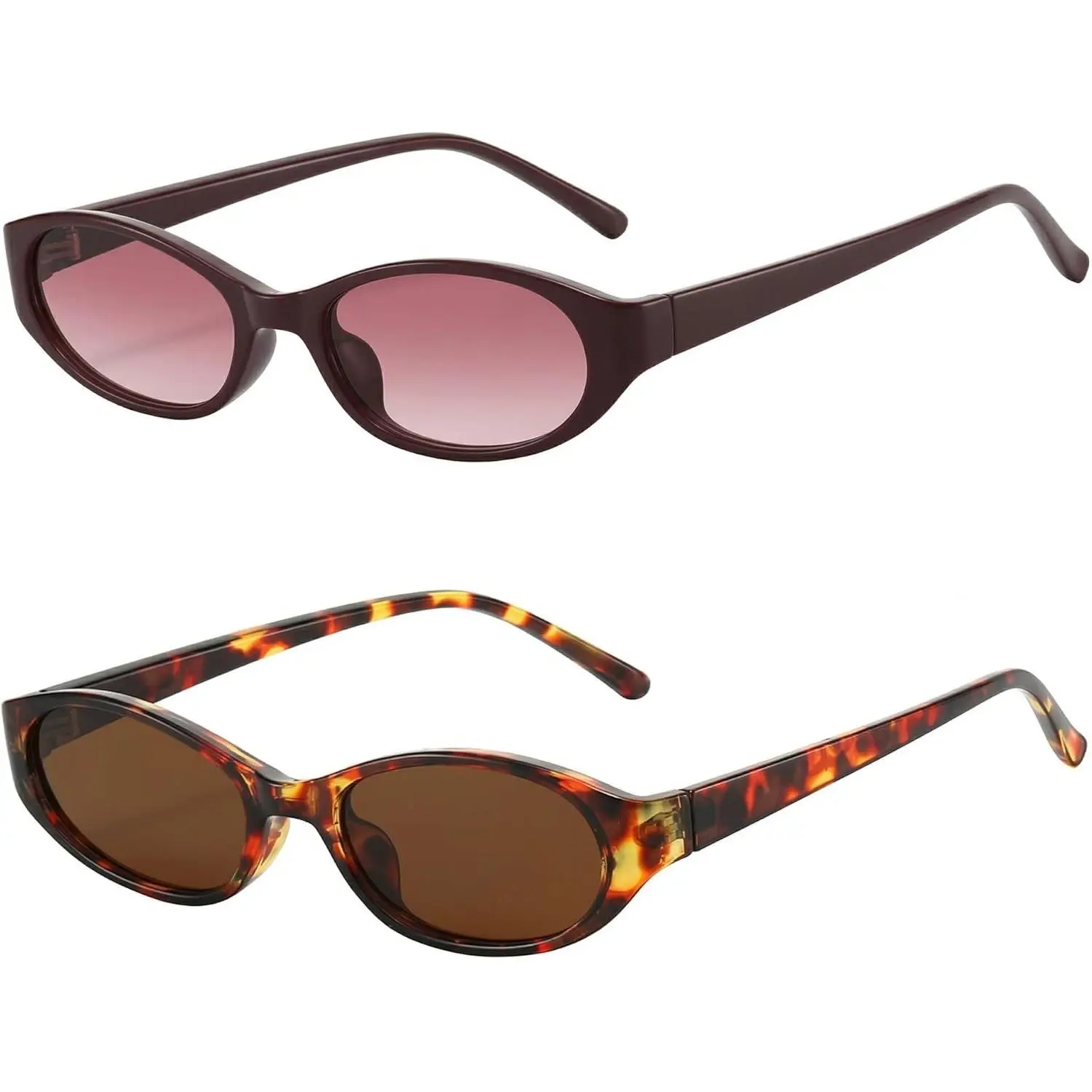 Baby Retro Oval UV400 Shield Sunglasses, 90s Vintage Small Frame Chic Shades with UV400 Protection (for Toddler Boys & Girls)