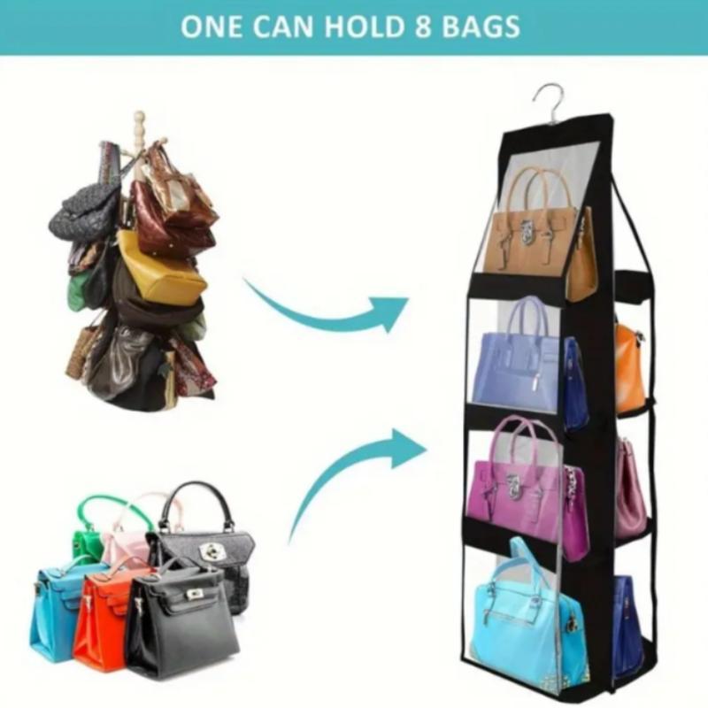 Multi-layer Handbag Hanging Storage Box, 1 Count Foldable Bag Storage Rack, Space Saving Bag Organizer, Durable Storage Organizer for Bedroom, Living Room, Office