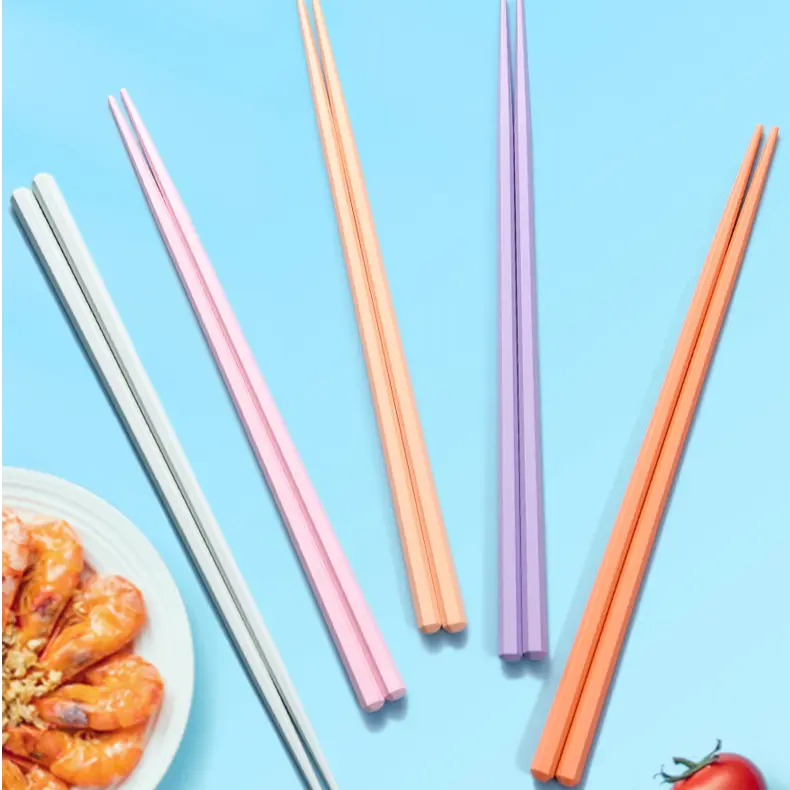 ADS High‑Grade Alloy Chopsticks, Plates And Tableware, Exquisite, Premium‑Looking, High‑Aesthetic Household Set Of Five Pairs, Family‑Style Chopsticks For One Pair Per Person