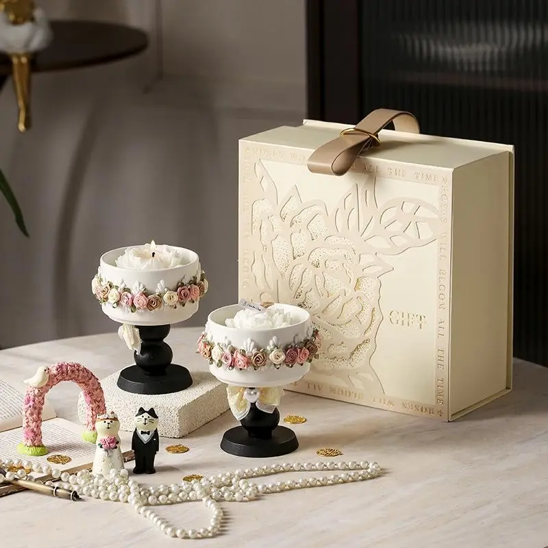 European Wedding Scented Candle Set, Long-Lasting Fragrance, Ideal Gift for Brides and Friends, Home & Hotel Use, Wholesale Available, Decorative Candle